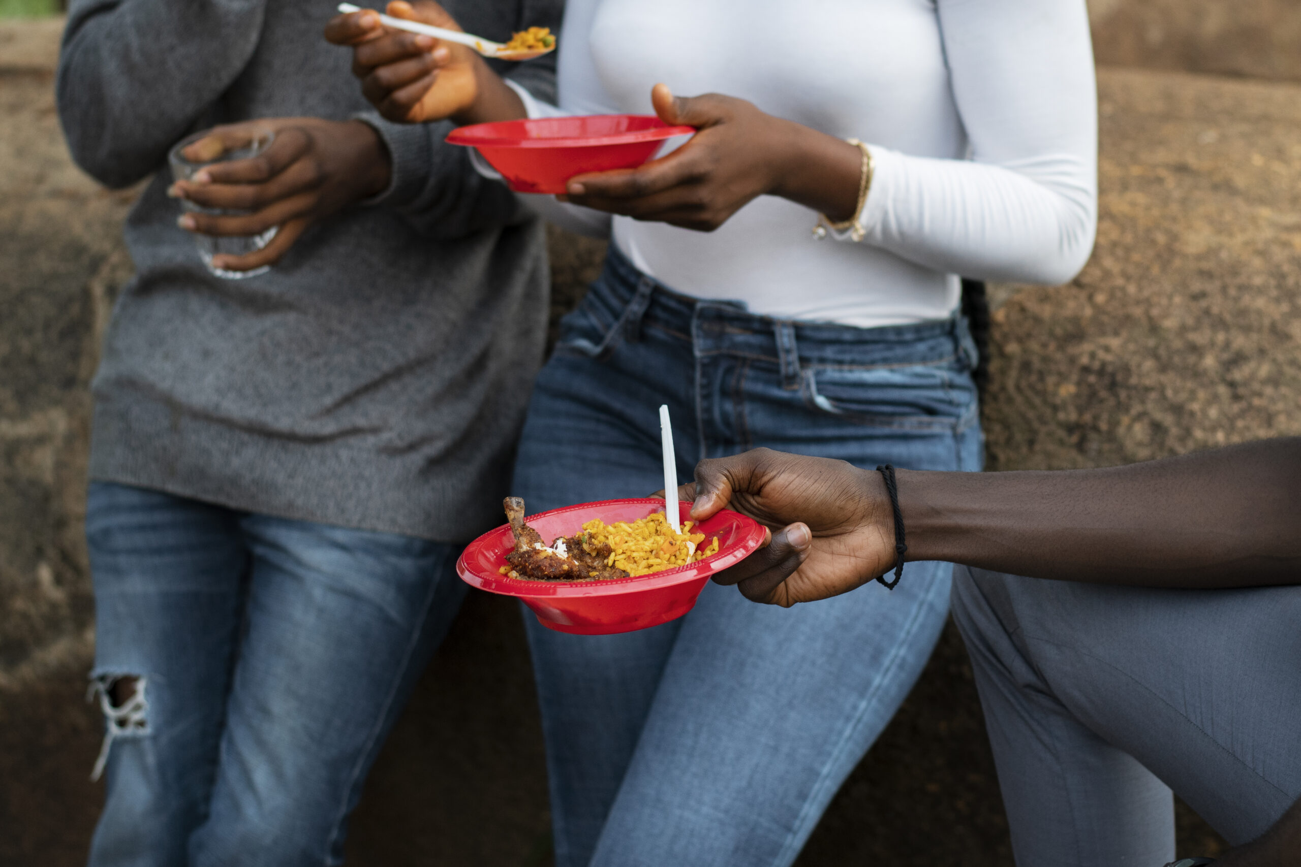 side view people having lunch 1 scaled